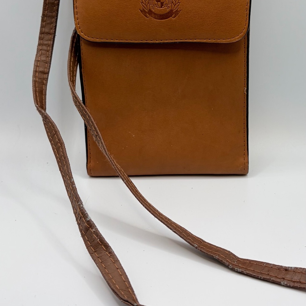 Capezio Brown Leather Messenger Bag
